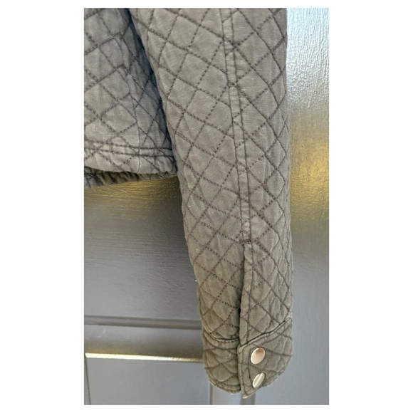 NWOT Anthropologie Marrakech Quilted Moto Jacket in Washed Black  Size Small - Picture 11 of 13